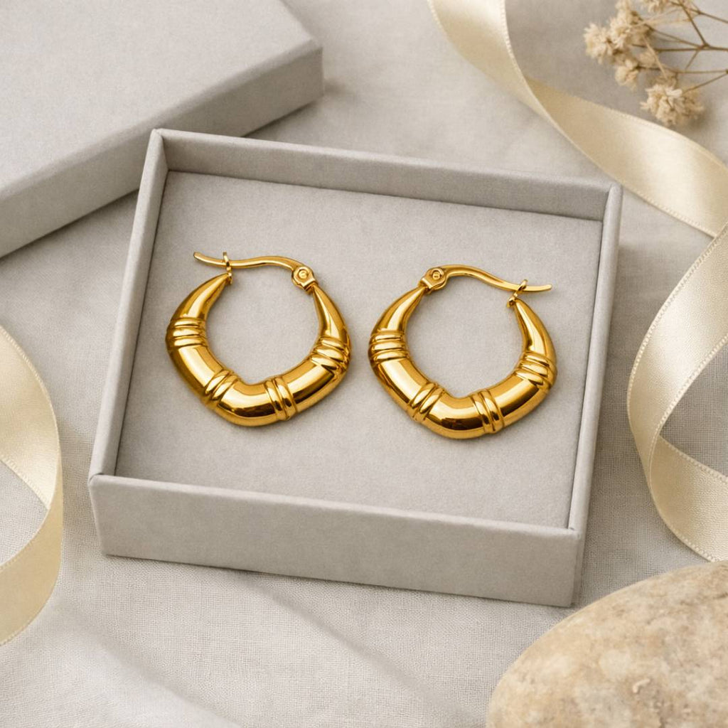 Curve Edge Hoops – Anti-Tarnish | Pack of 1 Pair