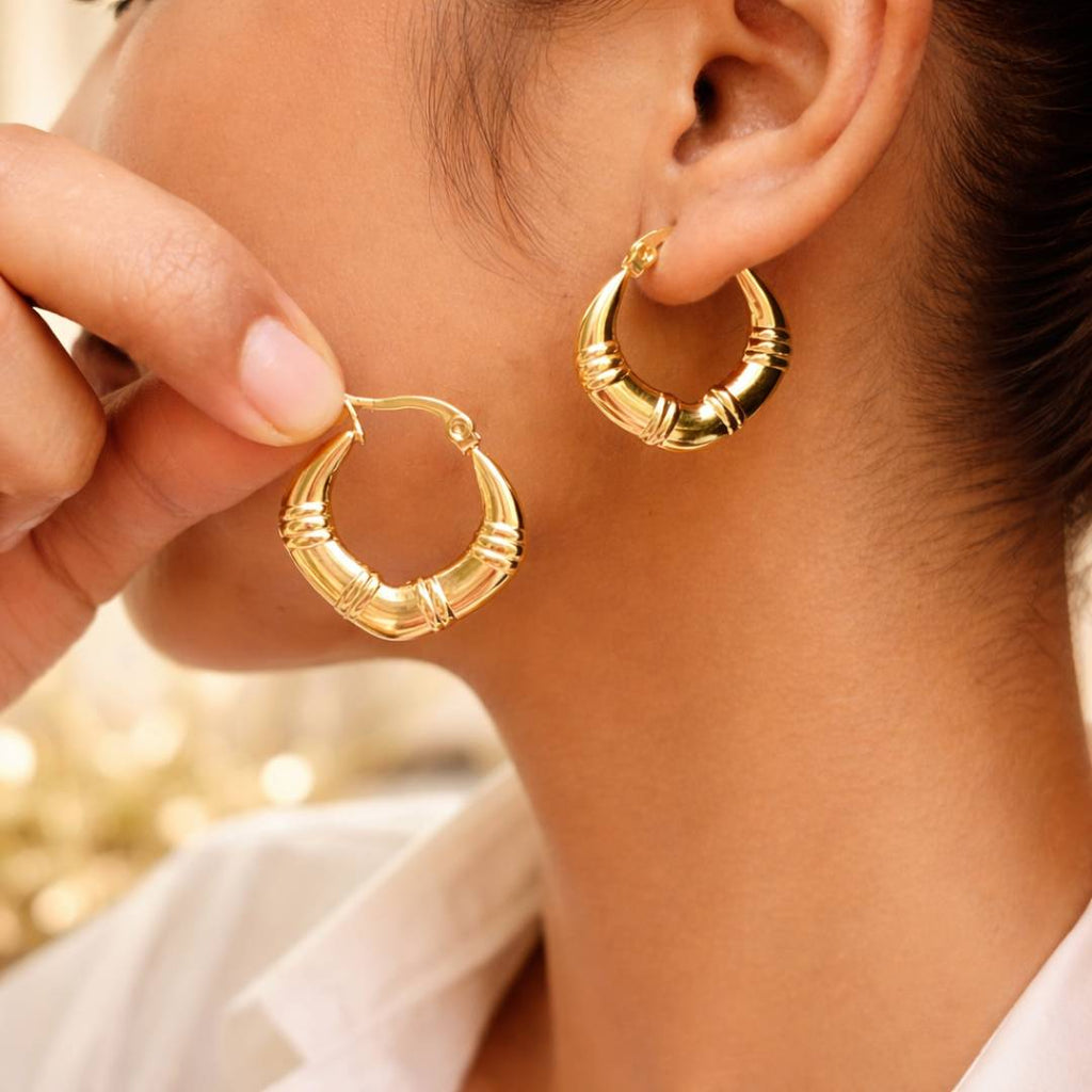 Curve Edge Hoops – Anti-Tarnish | Pack of 1 Pair