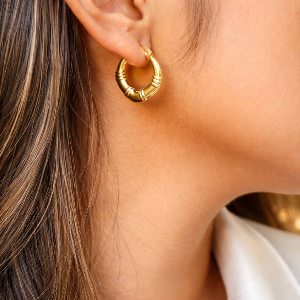 Curve Edge Hoops – Anti-Tarnish | Pack of 1 Pair