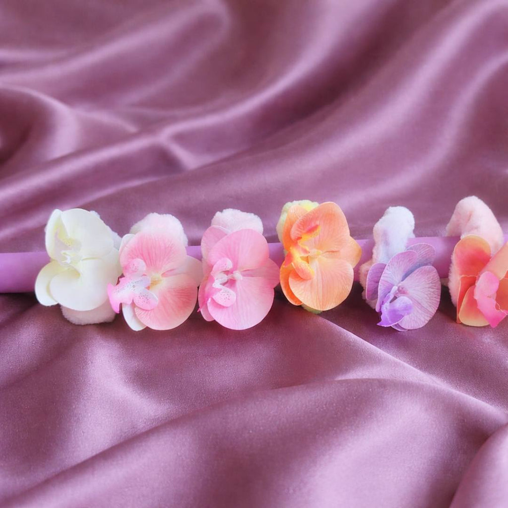 Petal Plush Orchid Faux Fur Scrunchies – Pack of 2