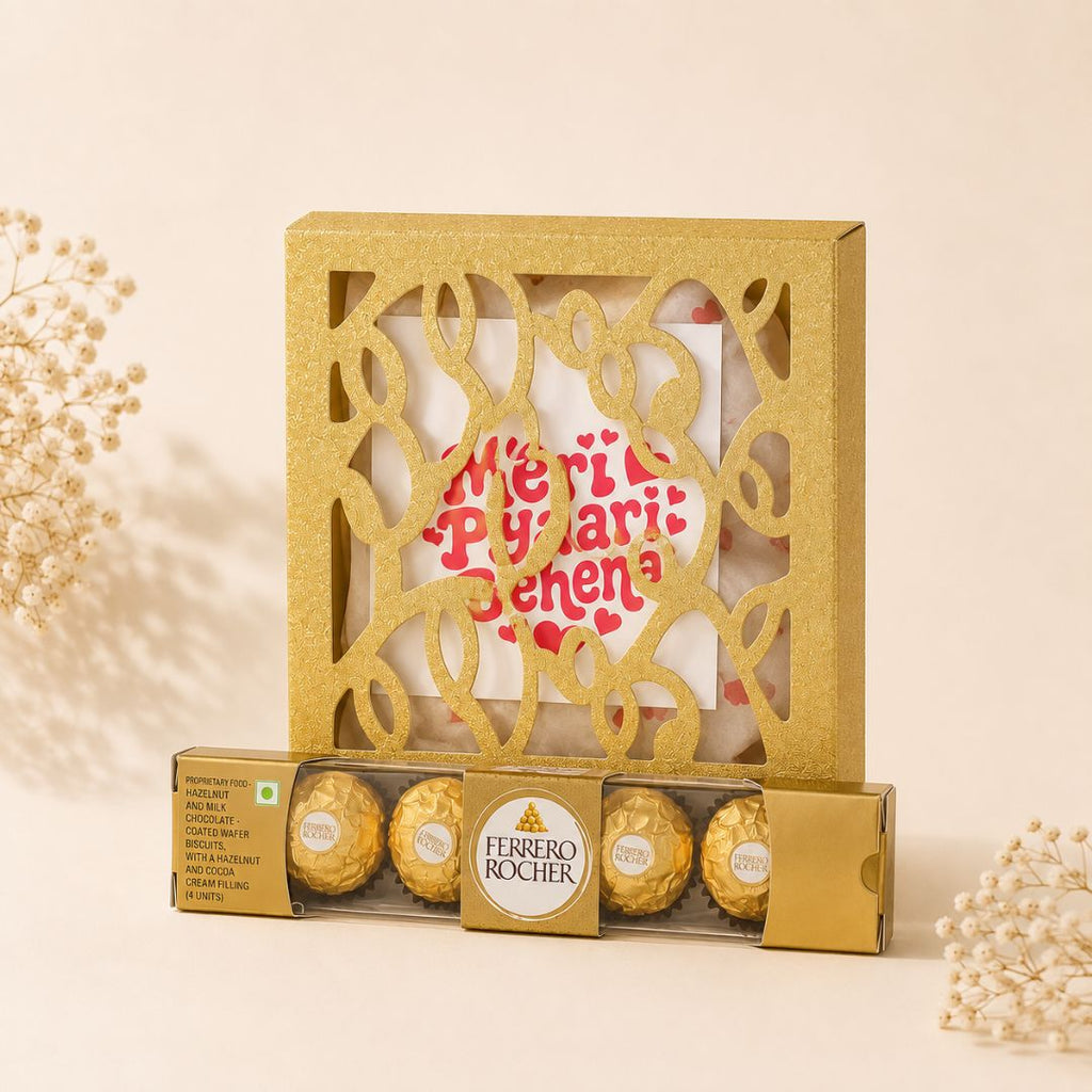 Golden Sister – Anti-Tarnish Jewellery Raksha Bandhan Gift | 7-Piece Premium Set