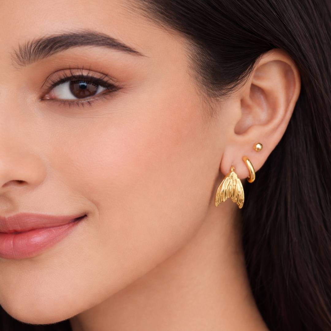 Mermaid Mood Earring Combo – Anti-Tarnish | Pack of 3 Pairs
