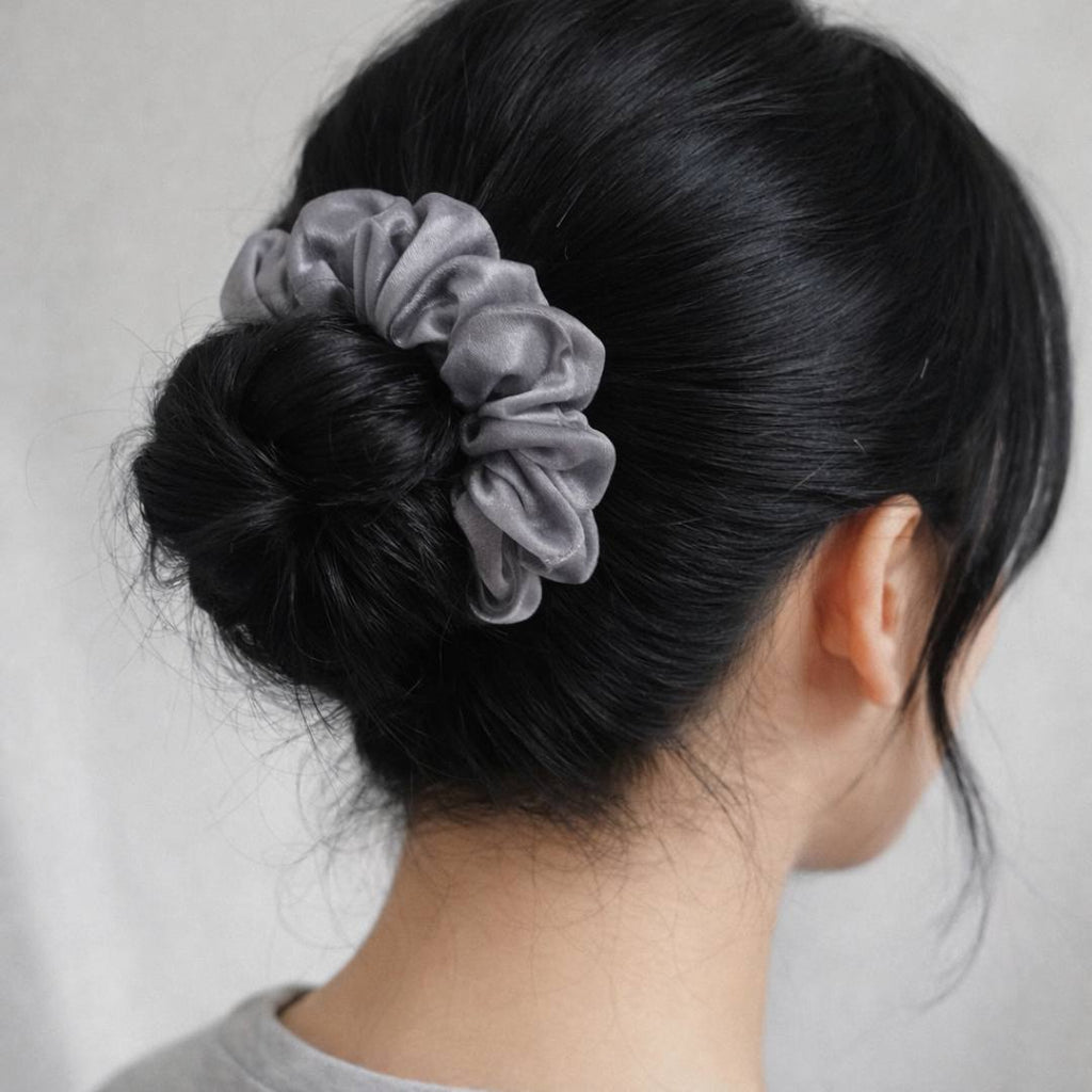 Sheer Bloom Organza Scrunchies – Pack of 12