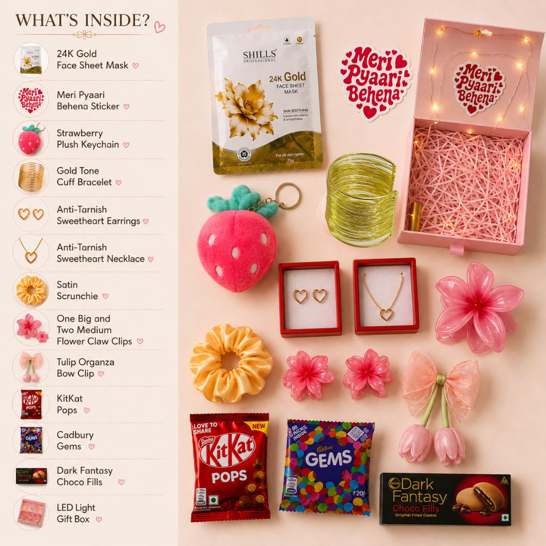 My First Bestie - Raksha Bandhan Gift Hamper for Sister | 13-Piece Gift Set