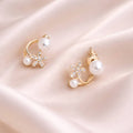 Pearl Bloom Stud Earrings for Women – Pack of 1 Pair