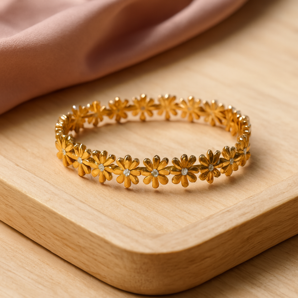 Daisy Flora Antitarnish Bracelet for Women – Pack of 1