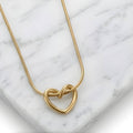 Fluid Heart Anti-Tarnish Pendant Necklace – Pack of 1