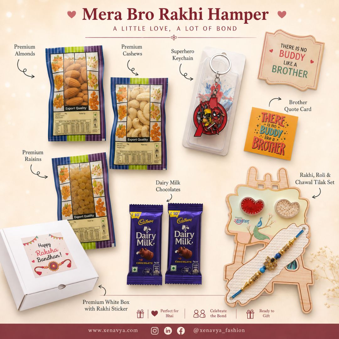 Mera Bro Rakhi Hamper for Brother – 8-Piece Raksha Bandhan Gift Set