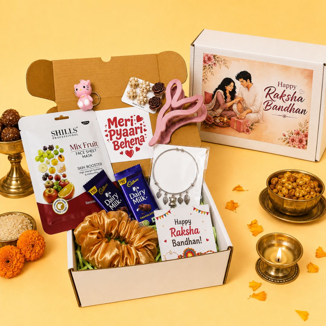 Laado Raksha Bandhan Gift Hamper for Sister – 8-Piece Gift Set