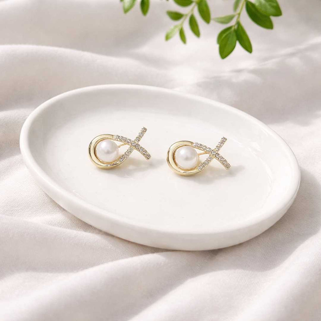 Pearl Pisces Earrings – Pack of 1 Pair