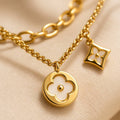 Clover It-Girl Anti-Tarnish Multi-Layer Necklace – Pack of 1