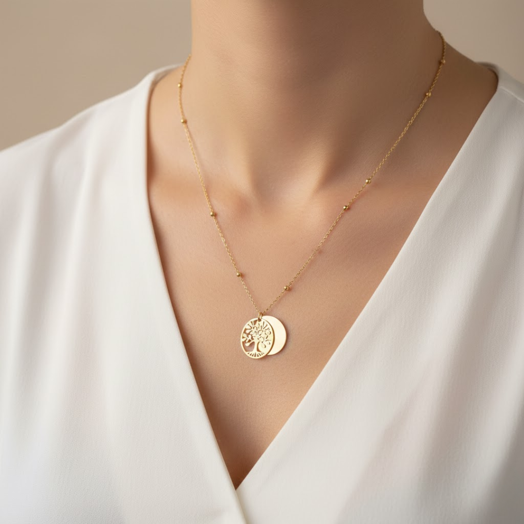 Rooted Glow Antitarnish Pendant Necklace for Women – Pack of 1