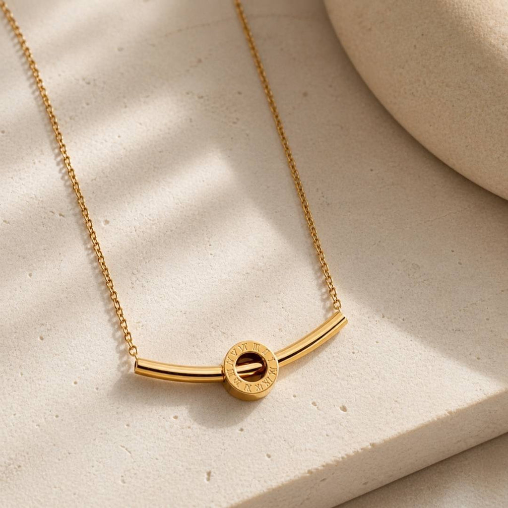 Orbit Bar Anti-Tarnish Pendant Necklace – Pack of 1