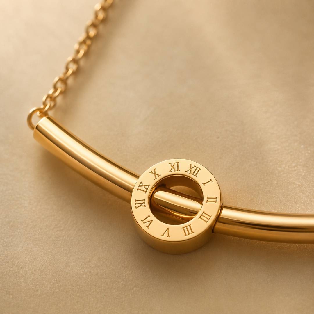 Orbit Bar Anti-Tarnish Pendant Necklace – Pack of 1