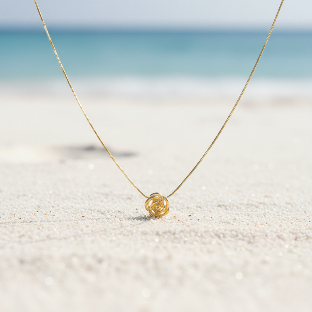 Rose Glow Antitarnish Pendant Necklace for Women – Pack of 1