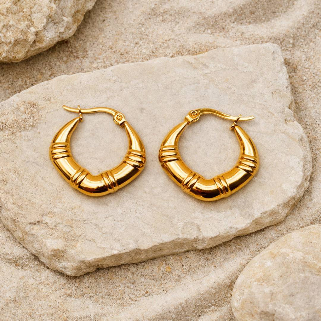 Curve Edge Hoops – Anti-Tarnish | Pack of 1 Pair