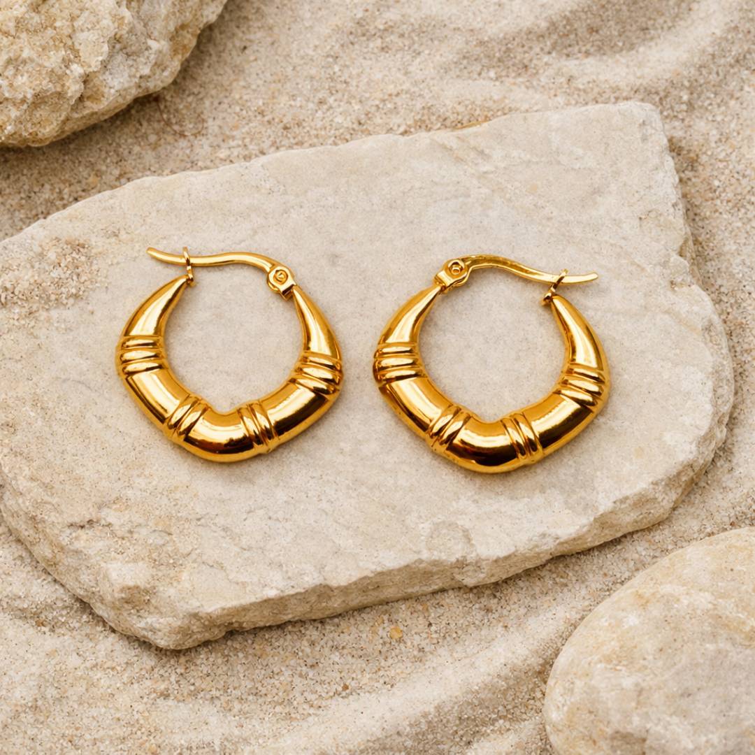 Curve Edge Hoops – Anti-Tarnish | Pack of 1 Pair
